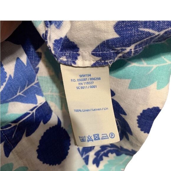 BODEN Classic tunic split neck 100% linen dress, style WW194, size 12L. - Picture 10 of 10